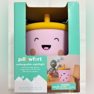 Kids Calming Silicone Night Light Boba Character Rechargeable